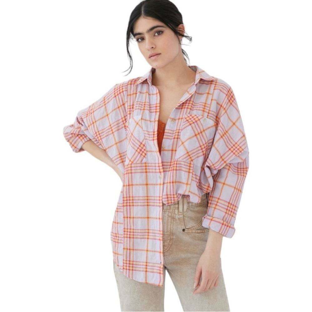 BDG Remi oversized button down shirt size L